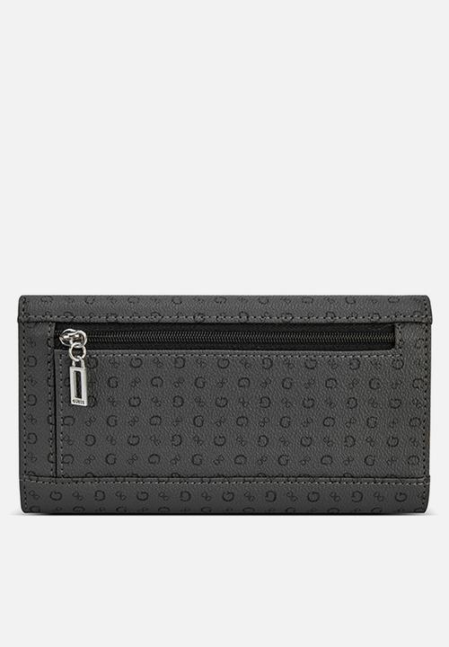 GUESS - Abbas Sling Slim Clutch Bag- Black