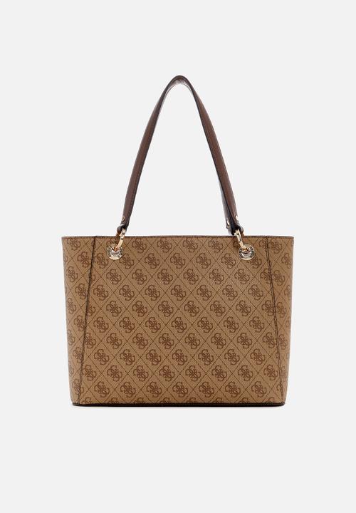 GUESS - Noelle Ii Small Tote Bag - Brown