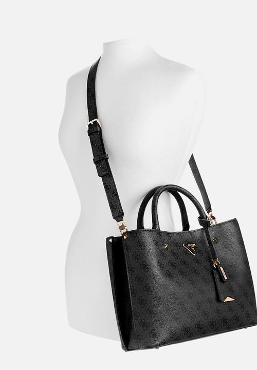 GUESS - Meridian Ii Girlfriend Satchel Bag - Black