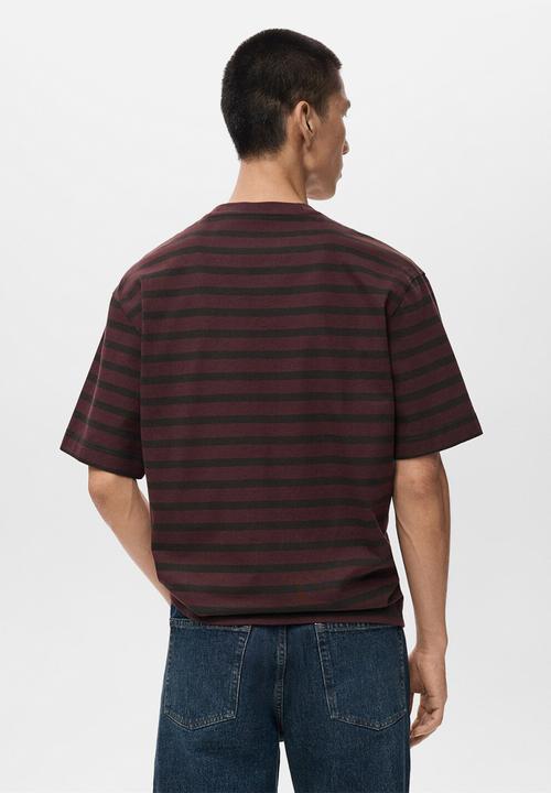 MANGO - Camiseta Anouks - Bordeaux