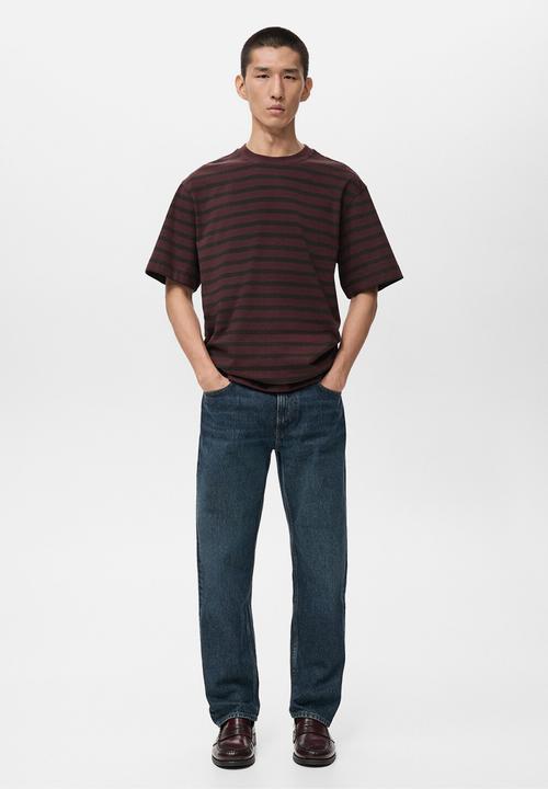 MANGO - Camiseta Anouks - Bordeaux