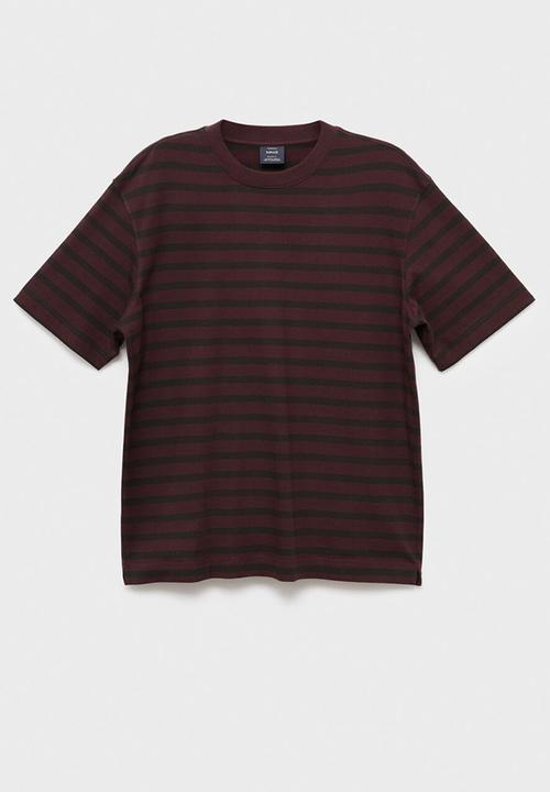 MANGO - Camiseta Anouks - Bordeaux