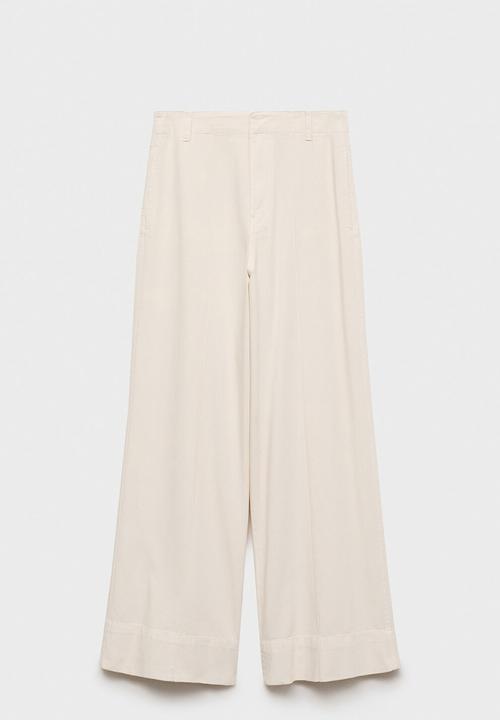 MANGO - Trousers lua -  light beige