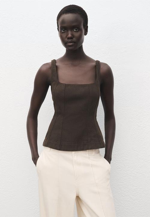 MANGO - Trousers lua -  light beige