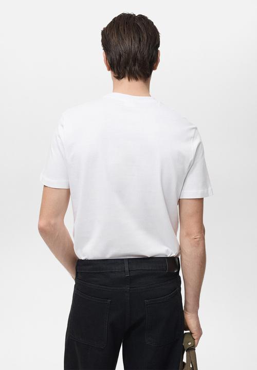 MANGO - Camiseta Cherlo - White