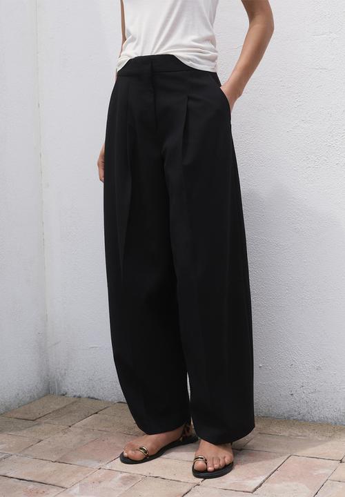 MANGO - Trousers julia -  black