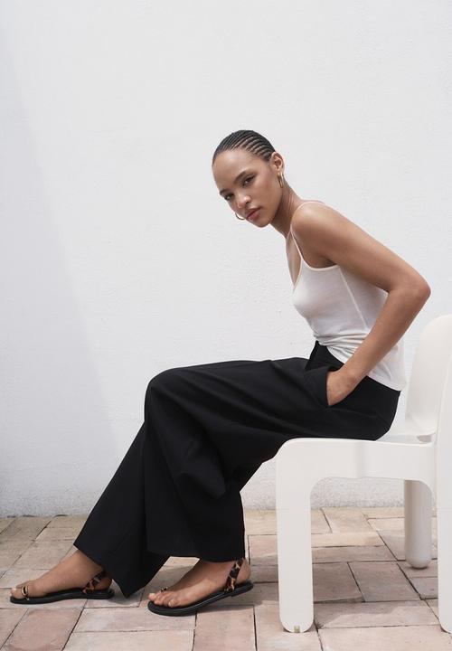 MANGO - Trousers julia -  black