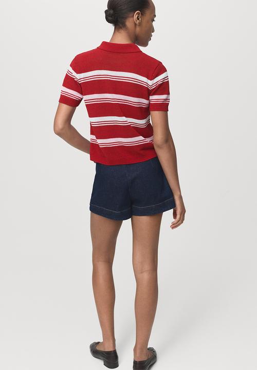 MANGO - Jersey polito - red