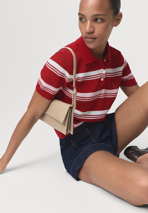 MANGO - Jersey polito - red