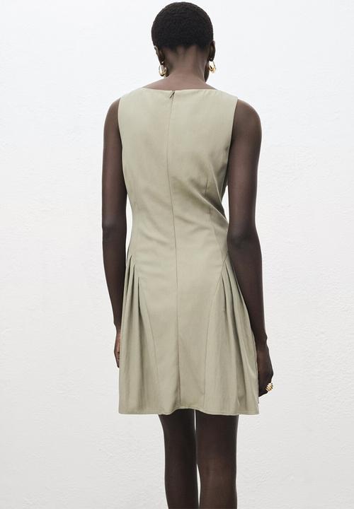 MANGO - Vestido sea - khaki