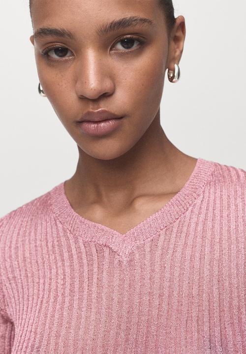 MANGO - Jersey tomaset - light pastel pink
