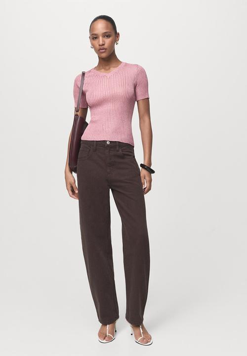 MANGO - Jersey tomaset - light pastel pink