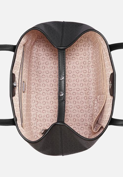 GUESS - Portini Trap Tote Bag- Black
