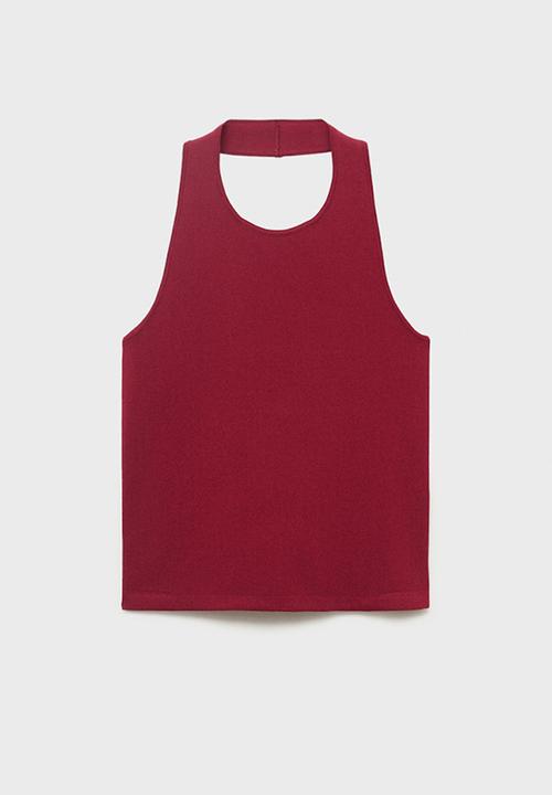 MANGO - Top gerard - dark red