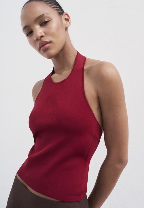 MANGO - Top gerard - dark red