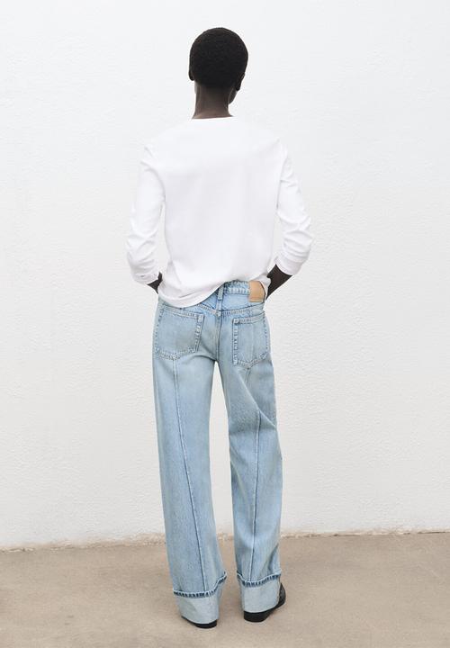 MANGO - Jeans sienna - open blue