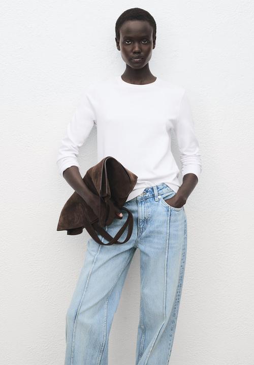 MANGO - Jeans sienna - open blue