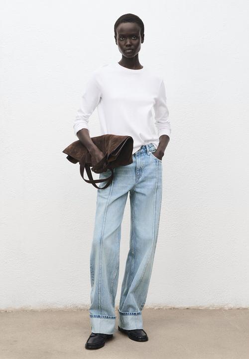MANGO - Jeans sienna - open blue