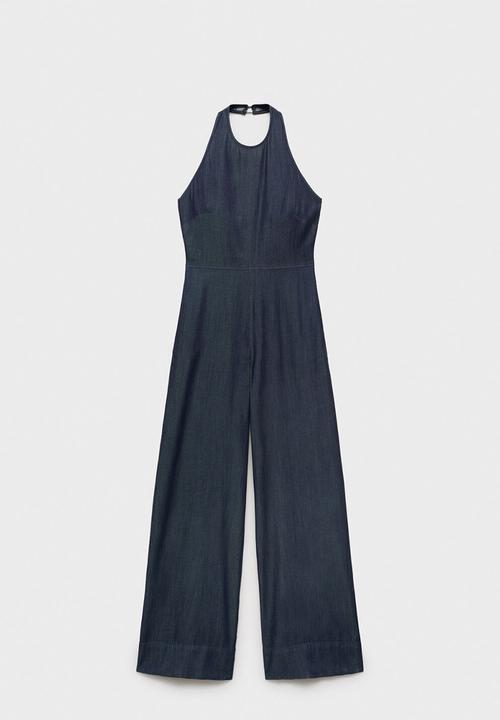 MANGO - Jumpsuit lua -  open blue