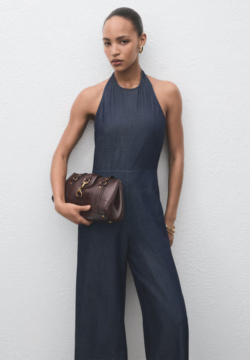 MANGO - Jumpsuit lua -  open blue