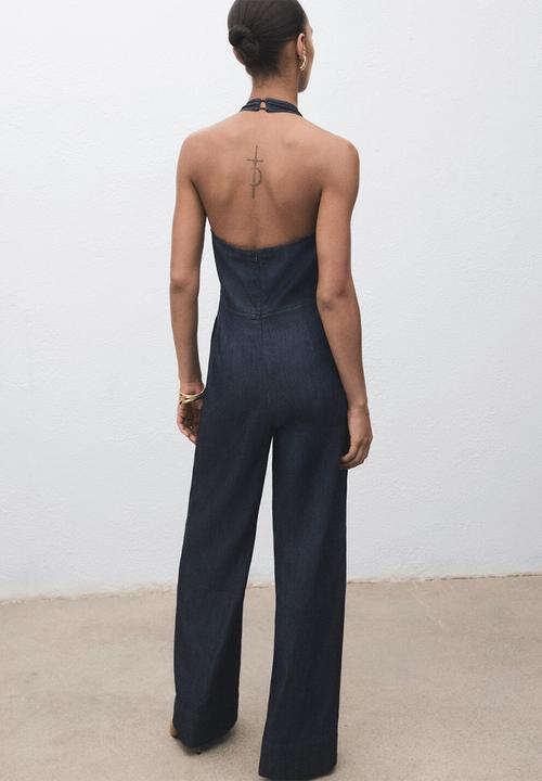 MANGO - Jumpsuit lua -  open blue