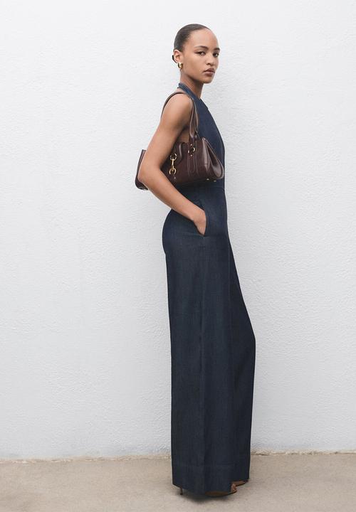 MANGO - Jumpsuit lua -  open blue
