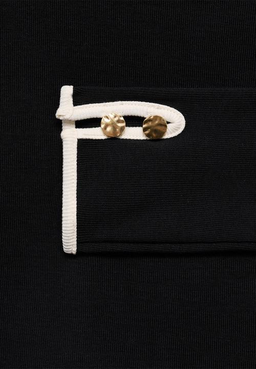 MANGO - Camiseta porta - black