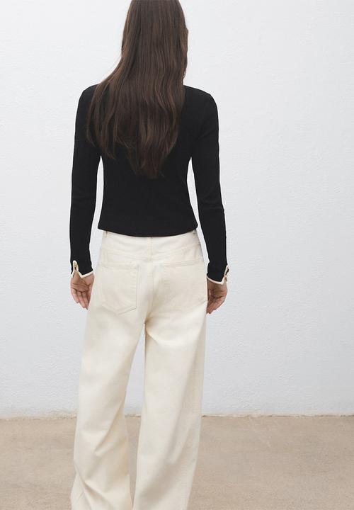 MANGO - Camiseta porta - black