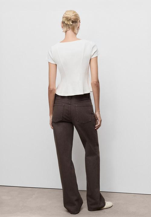MANGO - T-shirt sandri -  white