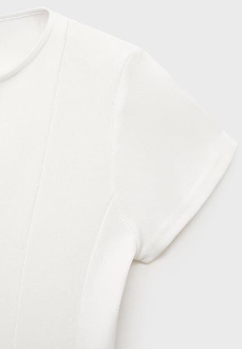 MANGO - T-shirt sandri -  white