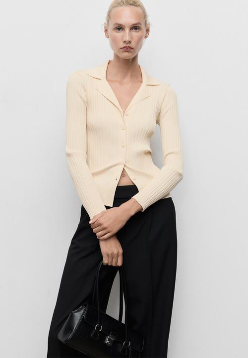 MANGO - Cardigan Latte - Light Beige