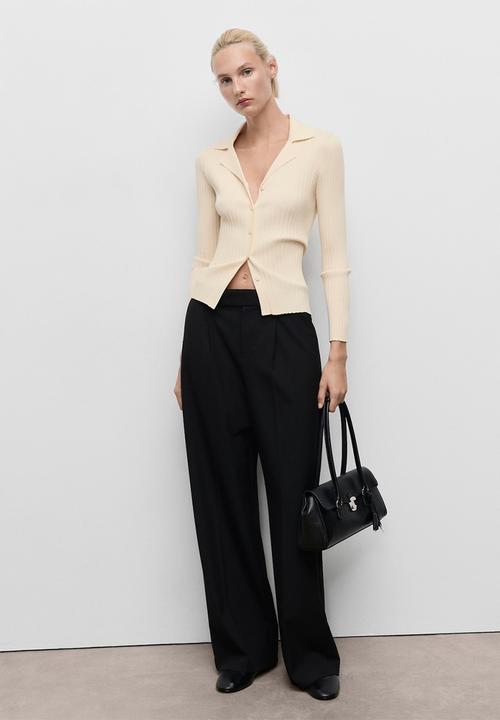 MANGO - Cardigan Latte - Light Beige