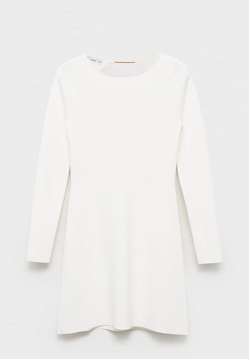 MANGO - Dress dover -  white