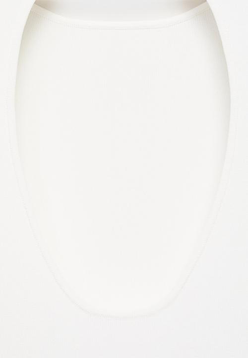 MANGO - Dress dover -  white