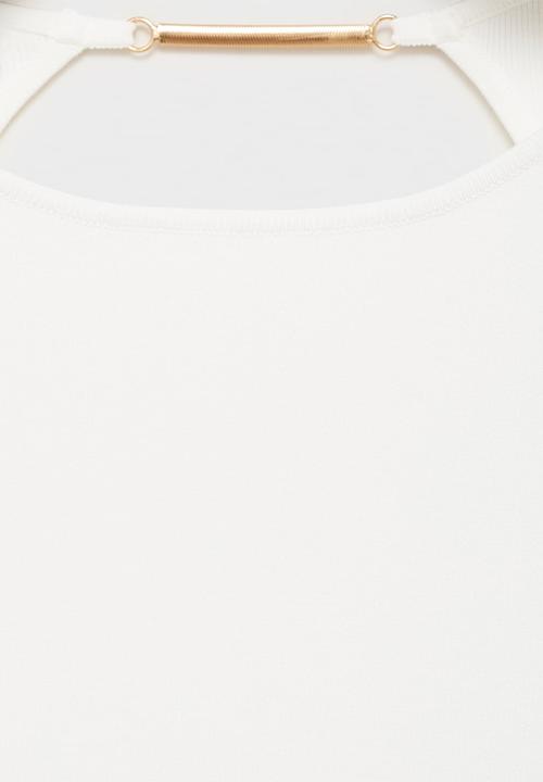 MANGO - Dress dover -  white