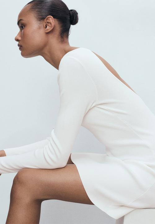 MANGO - Dress dover -  white