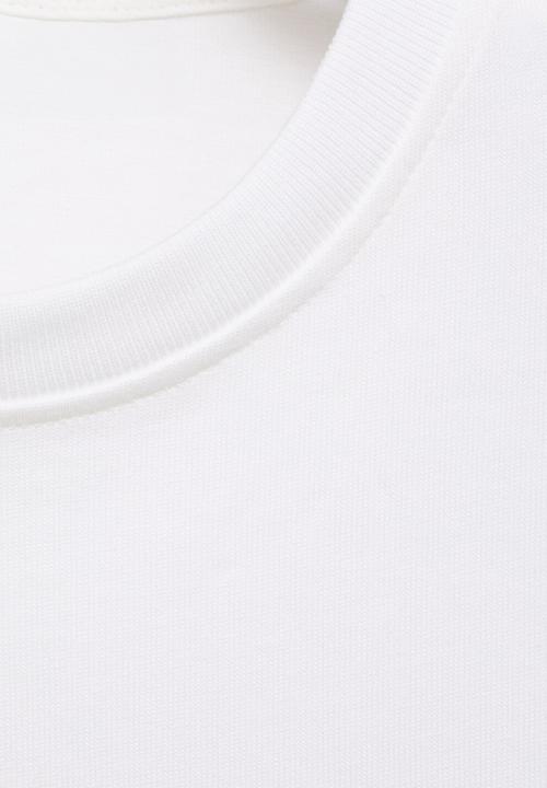 MANGO - Camiseta sita - white