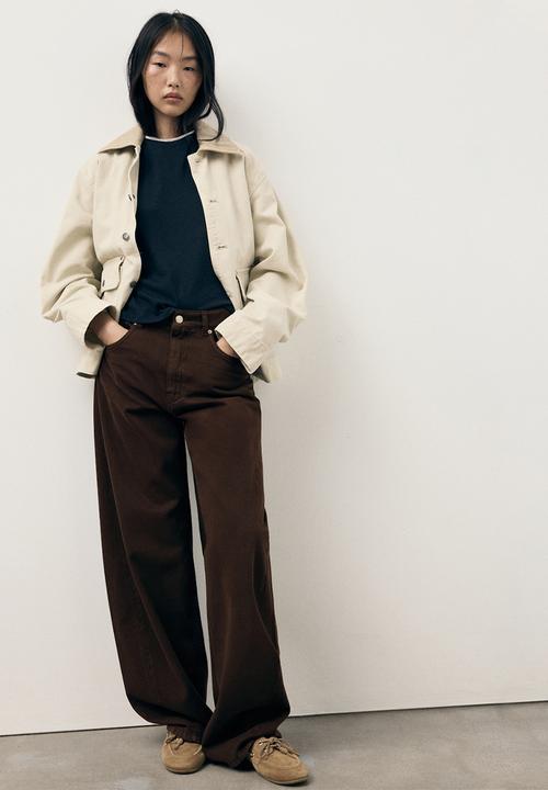 MANGO - Jeans Charlot - Dark Brown