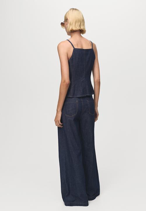 MANGO - Jeans Lia - Open Blue