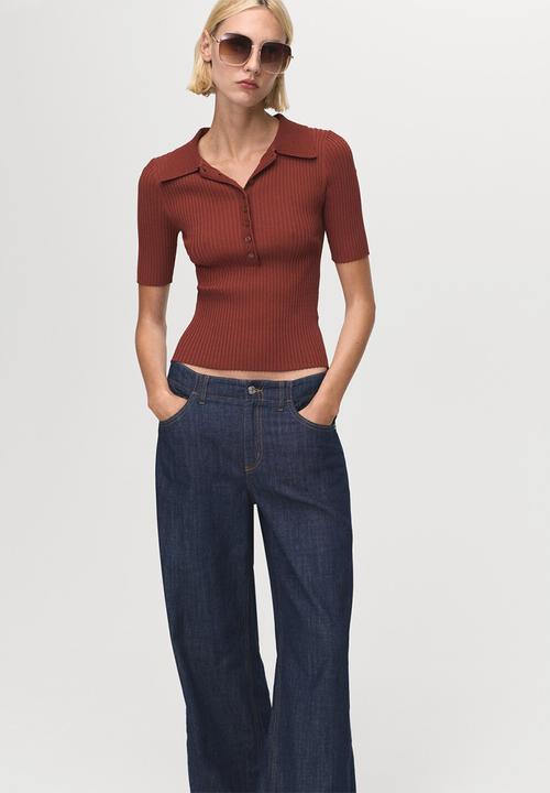 MANGO - Jeans Lia - Open Blue