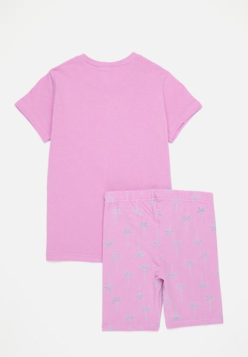 Pop Candy - Bluey top & shorts - lavender/multi