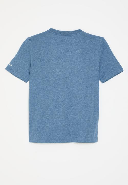 Converse - Cnvb Dissected Chuck Patch Short Sleeve Tee - Slacker Blue Heather