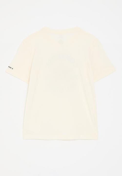 Converse - Cnvb Dissected Chuck Patch Short Sleeve Tee - Egret/Sunny Angle