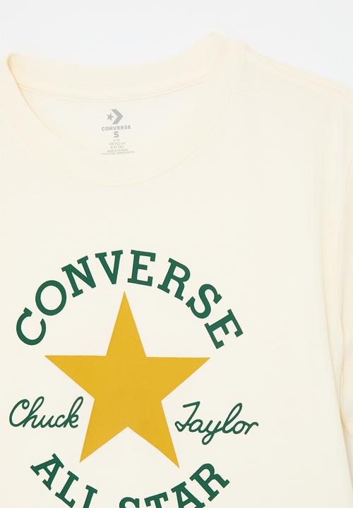 Converse - Cnvb Dissected Chuck Patch Short Sleeve Tee - Egret/Sunny Angle