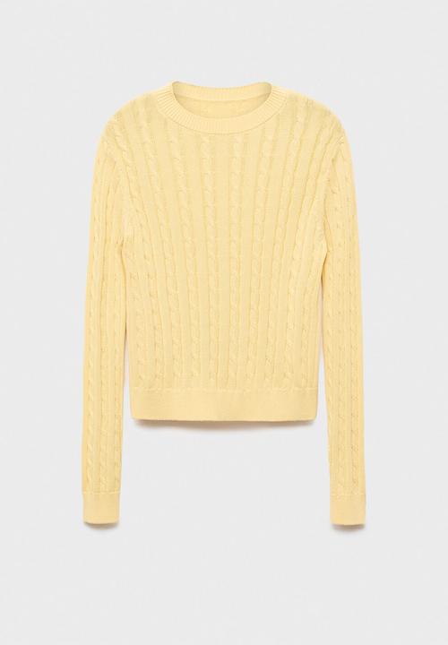 MANGO - Jersey sunny - light pastel yellow