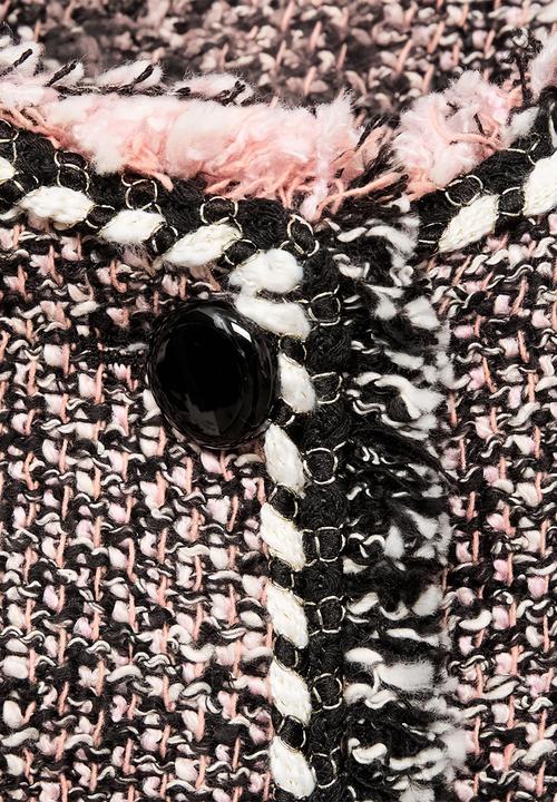 MANGO - Chaqueta pinky - black & neutral