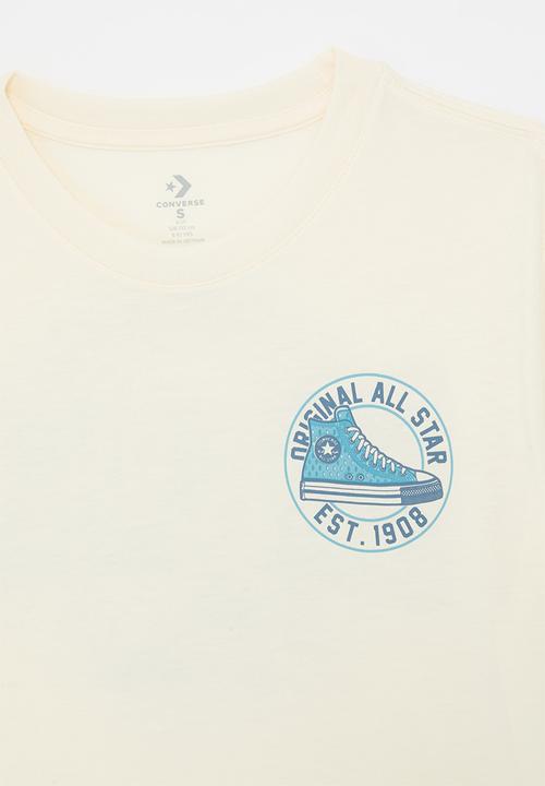 Converse - Cnvb Frontback Old Mesh Snkr Tee - Egret