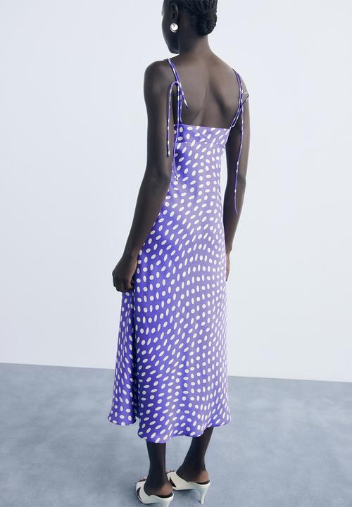 MANGO - Dress cosmo -  medium blue