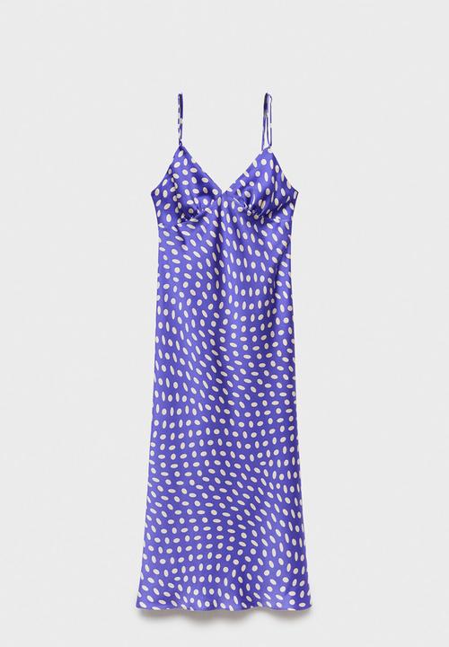 MANGO - Dress cosmo -  medium blue