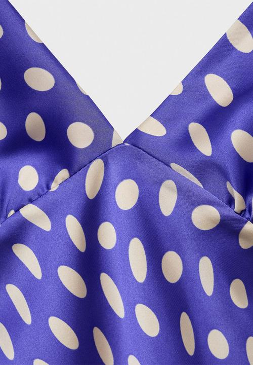 MANGO - Dress cosmo -  medium blue